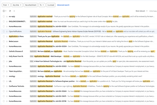 Applications Received Mobile